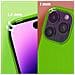 Cover Per Iphone 14 Pro Ibrida Semirigida Sottile Leggera Verde Lime - Foto miniatura 5