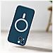 Cover Iphone 14 Plus Compatibile Magsafe Semi-rigida Soft-touch Blu Avio - Foto miniatura 3