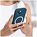 Cover Iphone 14 Plus Compatibile Magsafe Semi-rigida Soft-touch Blu Avio - Foto miniatura 4