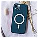 Cover Iphone 14 Plus Compatibile Magsafe Semi-rigida Soft-touch Blu Avio - Foto miniatura 5