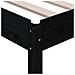 Letto Impilabile Nero 90x200cm In Legno Massello Di Pino - Foto miniatura 3