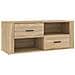 Mobile Per Tv Rovere Sonoma 100x35x40 Cm Legno Multistrato - Foto miniatura 2