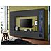 Parete Attrezzata Donatello, Set Salotto Porta Tv, Mobile Soggiorno Multiuso Con Vetrina E Luce Led, 100% Made In Italy, Cm 260x30h180, Antracite - Foto miniatura 1
