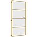 Porta Interni Sottile Oro 93x201,5cm Vetro Temperato Alluminio - Foto miniatura 2