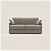 Evans Divano Letto Matrimoniale in Tessuto Impermeabile T13 168L x 96P x 97,5H cm Tortora - Foto miniatura 3