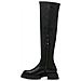 Black Casual Closed Boots Stivaletti Sintetico E Tessile Scarpe Donna Nero Eu 37, 1-25603-41 001 - Foto miniatura 3