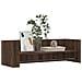 Mensola A Muro Rovere Marrone 100x35x30,5 Cm Legno Multistrato - Foto miniatura 3