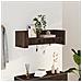 Mensola A Muro Rovere Marrone 100x35x30,5 Cm Legno Multistrato - Foto miniatura 1