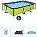 Piscina Fuori Terra - Rettangolo - 300x200x65 Cm - Groen - Include Accessori Coordinati Cb79 - Foto miniatura 1