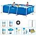 Piscina Fuori Terra - Rettangolo - 300x200x75 Cm - Blu - Include Accessori Coordinati - Foto miniatura 1