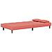 Divano Letto a 2 Posti con 2 Cuscini Rosa in Velluto - Foto miniatura 5