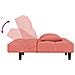 Divano Letto a 2 Posti con 2 Cuscini Rosa in Velluto - Foto miniatura 7
