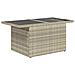 Set Divani da Giardino  9 Pezzi con Cuscini Grigio Chiaro Polyrattan, Divano Giardino  per 2 Persone con Spazio Stoccaggio e Cuscini Grigio Chiaro Polyrattan - Foto miniatura 2