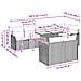 Set Divani da Giardino  9 Pezzi con Cuscini Grigio Chiaro Polyrattan, Divano Giardino  per 2 Persone con Spazio Stoccaggio e Cuscini Grigio Chiaro Polyrattan - Foto miniatura 3