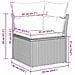 Set Divani da Giardino  9 Pezzi con Cuscini Grigio Chiaro Polyrattan, Divano Giardino  per 2 Persone con Spazio Stoccaggio e Cuscini Grigio Chiaro Polyrattan - Foto miniatura 7