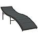 Lettino Prendisole con Cuscino Grigio 55x199x50cm in Polyrattan - Foto miniatura 1
