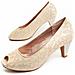 Montevita Scarpa Con Tacco Unne71 D'oro . - Foto miniatura 1