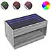 Tavolino da Salotto con LED Infinity Rovere Sonoma 90x50x50 cm - Foto miniatura 1