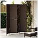 Divisorio per stanze 4 pannelli pieghevole marrone 195x180 cm in poly rattan - Foto miniatura 2