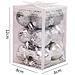 Palline Di Natale rangibili (12 Pezzi) Per Decorazioni Natalizie Silver - Foto miniatura 2