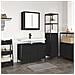 Set di mobili per il bagno 2 pcs Rovere nero 36 x 35 x 165 cm - Foto miniatura 4