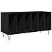 Cabinet per registratori  Nero Rovere 100x38x48 cm Legno ingegnerizzato - Foto miniatura 1