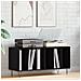 Cabinet per registratori  Nero Rovere 100x38x48 cm Legno ingegnerizzato - Foto miniatura 2