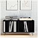 Cabinet per registratori  Nero Rovere 100x38x48 cm Legno ingegnerizzato - Foto miniatura 3
