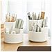 Organizzatore Rotante A 360 Gradi Per Pennelli E Penne Da Trucco - Contenitore Da Scrivania Transparent+white - Foto miniatura 4