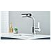 Rubinetto per lavabo da bagno, Blackswan, tipo M325, modello cromato intelligente, con display LCD, 3 modalità e doccia a cascata mobile, dimensioni 23 cm - Foto miniatura 3