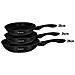 Set Di 3 Padelle 20/24/28 Cm Con Rivestimento Minerale Antiaderente, Nero - Foto miniatura 3