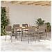 Set da Pranzo per Giardino 7 pcs Grigio polyrattan - Foto miniatura 4