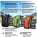 Zaino Con Pannello Solare 20w Usb 5v Zaino Trekking 40 Litri Impermeabile Per Escursionismo, Ciclismo, Moto, Travel Unisex Adulto (nero) - Foto miniatura 1