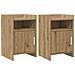 Comodini 2 pcs Rovere Artigianale 40 x 36 x 60 cm - Foto miniatura 1
