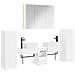 Set di mobili per il bagno 6 pcs Bianco - Foto miniatura 1