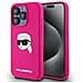 Custodia In Silicone Karl Lagerfeld Per Iphone 15 Pro (6.1) Con Magsafe - Fucsia - Foto miniatura 1