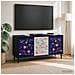 Mobile TV MAINZ 102 x 33 x 51 cm Rovere Nero - Foto miniatura 2