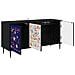 Mobile TV MAINZ 102 x 33 x 51 cm Rovere Nero - Foto miniatura 3