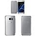Flip Cover Custodia Clear View Originale per Galaxy S7 - Argento - Foto miniatura 5