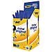 200 Penne A Sfera Bic Cristal Fine Inchiostro Blu Medium Punta 0,8 Mm 4 Box - Foto miniatura 1