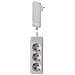 Bach Smart Plug Schuko 3fachwh | 1,6m Leitung u. 3-fach Tischsteckdose - Foto miniatura 1