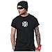 T-shirt Iron Cross Nero Bianco (xxxl, Nero) - Foto miniatura 3