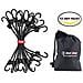 12 Bungee Cavi Confezione Heavy Duty Fascette Per Auto Camion Rimorchio Deposito Cinghie Per Il Fissaggio Basha Del Carico E Degli Teloni Camping Militare Ed Elastica Esterna Cord Tool (30cm Nero)  - Foto miniatura 1