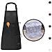 Grembiule Da Cucina Impermeabile Regolabile Chef Grembiule Con Tasche Per La Casa Ristorante Artigianato Giardino Barbecue Scuola Coffee House Grembiule Per Donne Degli Uomini (1x Grembiule Asciugamano 1 X Cucina)  - Foto miniatura 1