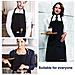 Grembiule Da Cucina Impermeabile Regolabile Chef Grembiule Con Tasche Per La Casa Ristorante Artigianato Giardino Barbecue Scuola Coffee House Grembiule Per Donne Degli Uomini (1x Grembiule Asciugamano 1 X Cucina)  - Foto miniatura 4