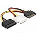 SATA / Molex + SATA, SATA, Maschio / femmina, 0,165m - Foto miniatura 1