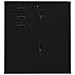 Armadio per Ufficio Nero 90x40x102 cm in Acciaio - Foto miniatura 3
