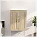 Mobile A Parete Rovere Sonoma 69,5x32,5x90cm Legno Multistrato - Foto miniatura 1