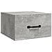 Comodino A Muro Grigio Cemento 35x35x20 Cm - Foto miniatura 1