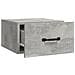 Comodino A Muro Grigio Cemento 35x35x20 Cm - Foto miniatura 5